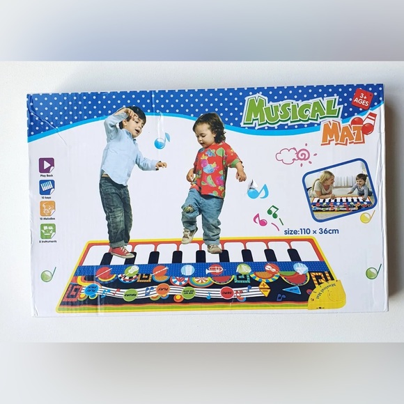 Kids Music Piano Dance Mat Keyboard Musical Birthday Gift, Toys 3+ - Picture 5 of 7